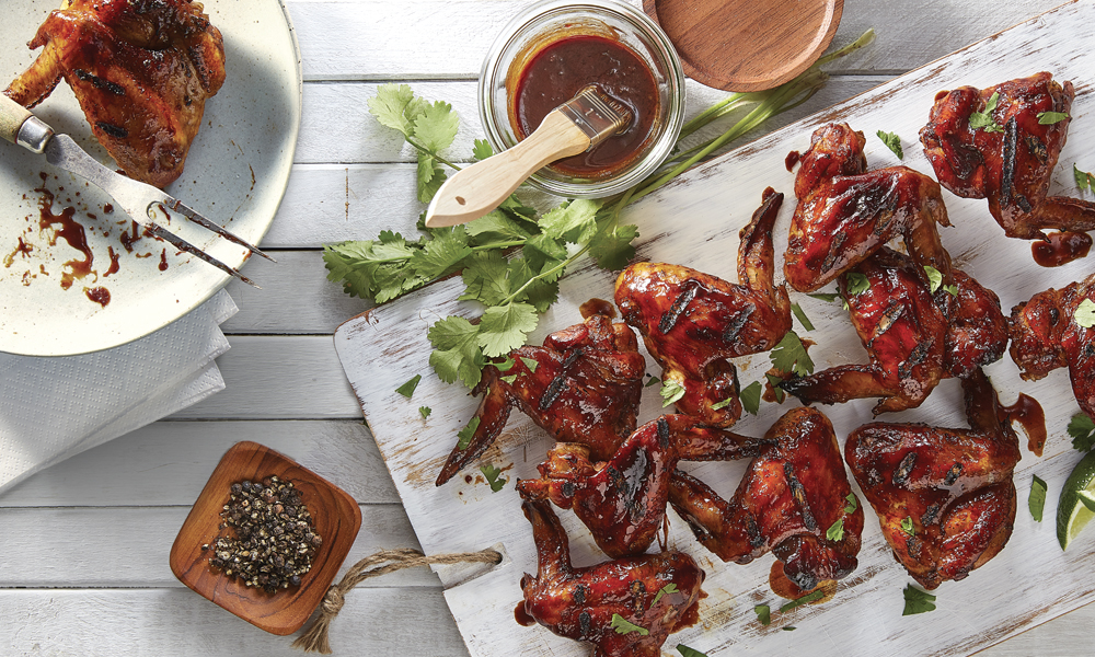 Ailes de poulet BBQ lime et gingembre